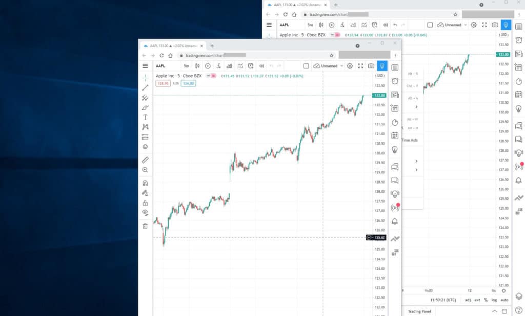 Tradingview multiple charts free 
Multiple TradingView charts using Keyboard short cuts and browser window drag and drop
